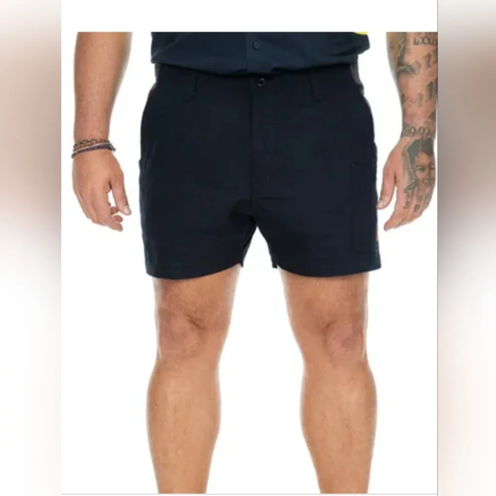Men's Navy Work Shorts - Picture 1 of 9